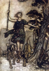 Illustrazione di Arthur Rackham per Il Sogno di una Notte di Mezza Estate di William Shakespeare da Arthur Rackham