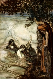 Illustrazione da Siegfried e il crepuscolo degli dei da Arthur Rackham