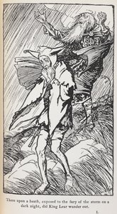 Illustrazione di Re Lear da Arthur Rackham