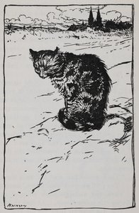 Illustrazione di un gatto da I musicanti di Brema