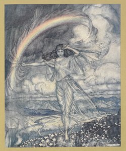 Iride lì, con arco umido da Arthur Rackham