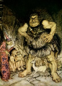 Jack il cacciatore di giganti da Arthur Rackham