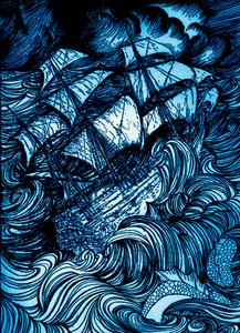 Manoscritto trovato in una bottiglia di Edgar Allan Poe da Arthur Rackham