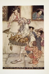 Nuove lampade per vecchie, da The Arthur Rackham Fairy Book, pub. 1933 da Arthur Rackham