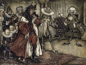 Preparando il re da Arthur Rackham