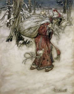 Babbo Natale, illustrazione dal Libro delle Immagini di Arthur Rackham, 1907, pubblicato nel 1913