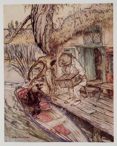 Metti quello sotto i piedi, osservò alla Talpa, mentre scendeva nella barca, da Il vento nei salici di Kenneth Grahame, pub. 1940