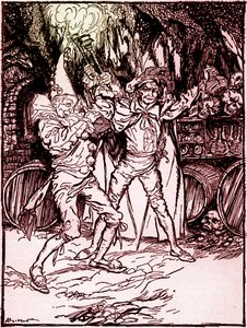 Il barile di Amontillado da Arthur Rackham