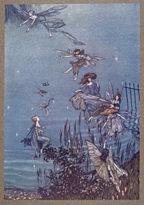Le fate della Serpentine, da Peter Pan nei Giardini di Kensington di J M Barrie (1860 - 1937), pub. 1906 da Arthur Rackham