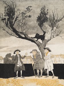 Gli uomini di Sleepy Hollow (copertina interna), da La leggenda di Sleepy Hollow di Washington Irving (1783 - 1859), pub. 1928