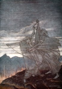 Le Norne scompaiono da Arthur Rackham