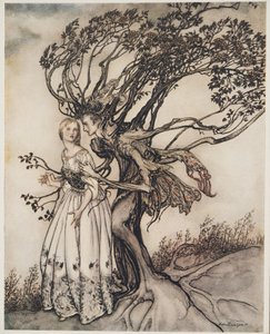 La Vecchia nel Bosco, da Fratellino e Sorellina e Altri Racconti dei Fratelli Grimm, pub.1917