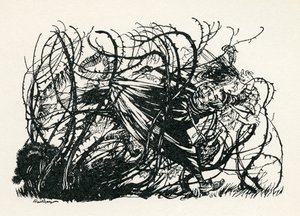 Le tre teste del pozzo da Arthur Rackham