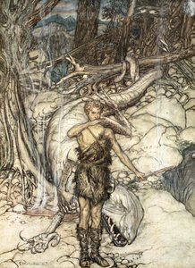 Il sangue caldo brucia come fuoco!, 1924 da Arthur Rackham