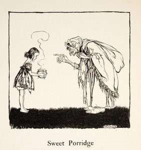 Il piccolo andò a prendere la scatola, da 