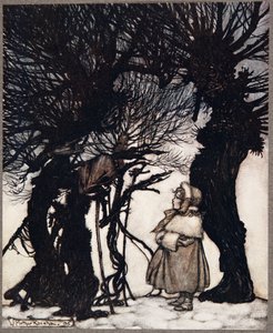 La avvertirono .., da Peter Pan nei Giardini di Kensington di J M Barrie (1860 - 1937), pub. 1906 da Arthur Rackham