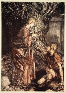 Accetta da me questa bevanda curativa e mielata di idromele, 1910 da Arthur Rackham