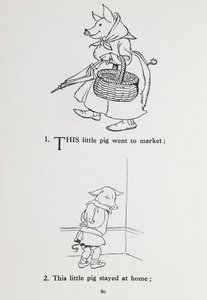 Questo porcellino andò al mercato - filastrocca da Arthur Rackham