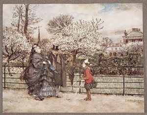 Quando incontri persone adulte nei giardini che sbuffano e soffiano come se si credessero più grandi di quanto sono, da Peter Pan nei Giardini di Kensington di J M Barrie (1860 - 1937), pub. 1906