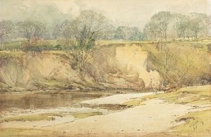 Un pescatore a mosca sulle rive del Wharfe da Arthur Reginald Smith