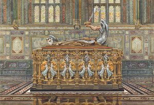 Disegno per il progetto di Alfred Gilbert per la tomba del Duca di Clarence, 1894 da Arthur Robertson
