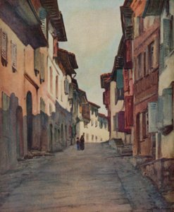 Paesi Baschi: Strada nella Città Vecchia, St Jean-Pied-de-Port da Arthur Romilly Fedden