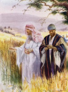 Gesù e i suoi discepoli nel campo di grano da Arthur Twidle