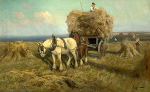 Caricamento del carro del raccolto
