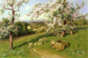 Primavera, una delle quattro stagioni (dettaglio) da Arthur Walker Redgate