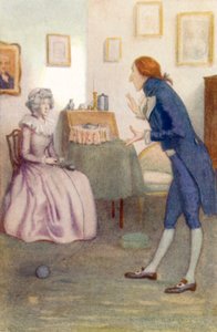 Illustrazione per Orgoglio e pregiudizio di Jane Austen da Arthur Wallis Mills