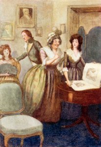 Illustrazione per Orgoglio e pregiudizio di Jane Austen da Arthur Wallis Mills