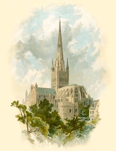 Cattedrale di Norwich, sud-est da Arthur Wilde Parsons