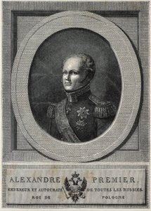 ALESSANDRO I di Russia (1777-1825). Zar di Russia (1801-1825). da Artist Unknown