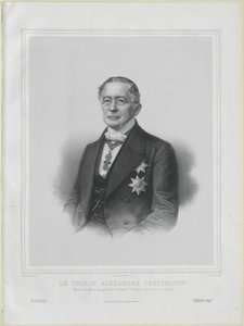 Alexander Mikhailovich conte Gorchakov da Artist Unknown