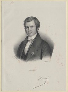 Auguste-Francois Chomel (stampa) da Artist Unknown