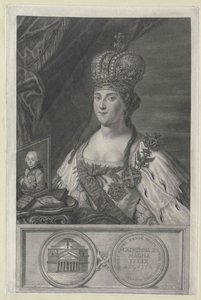 Imperatrice di Russia Caterina II da Artist Unknown