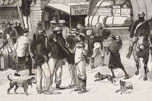 Inghilterra (XIX secolo). Colonizzazione (1880). La vita dei cercatori d