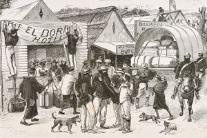 Inghilterra (XIX secolo). Colonizzazione (1880). La vita dei cercatori d