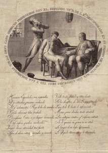 FERDINANDO VII di Spagna (1784-1833). Re di Spagna (1808-1833). Prigionia di Ferdinando VII in Francia da Artist Unknown