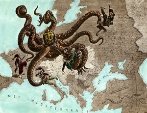Prima guerra mondiale: la piovra tedesca da Artist Unknown