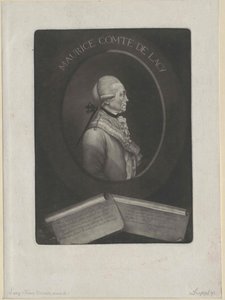 Franz Moritz conte Lacy (stampa) da Artist Unknown