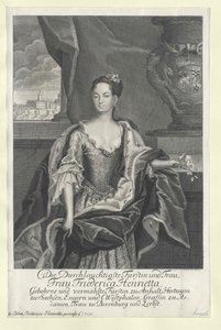 Friederike Henriette principessa Anhalt-Bernburg da Artist Unknown