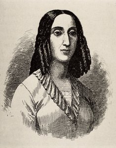 GORRITI, Juana Manuela (1818-1892). Scrittrice argentina. Incisione.