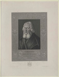 Hieronymus Holzschuher (stampa) da Artist Unknown