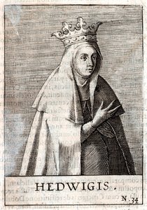 Jadwiga di Polonia (incisione) da Artist Unknown