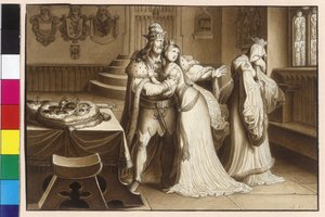Il re Ottocaro II ripudia la moglie eminente Margherita e si sposa con Cunegonda da Artist Unknown