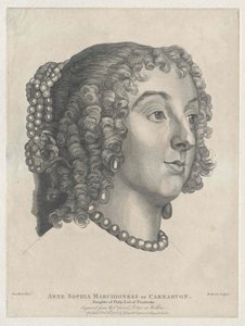 Lady Anna Sophia Herbert da Artist Unknown