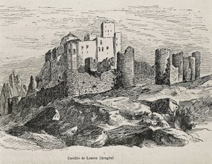 Castello romanico di Loarre (incisione) da Artist Unknown