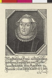 Magdalene Baronessa Herberstein da Artist Unknown