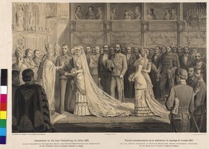 Cerimonia di matrimonio del principe ereditario Rodolfo con la principessa Stefania del Belgio da Artist Unknown